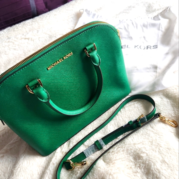 Michael Kors Emerald Green Handbag - Picture 1 of 6